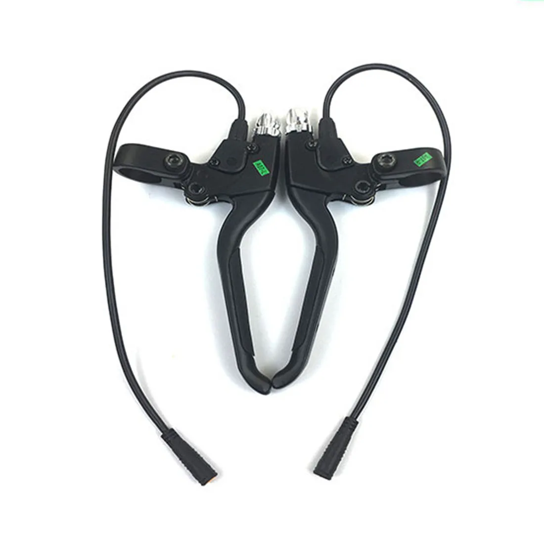

E-bike Brake Levers Waterproof Connector Black ABS Scooter Replacement