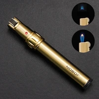 jobon new grinding wheel gas lighter personality metal strip torch lighter rotary switch portable cigarette gadget gift