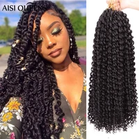 aisi queens long passion twist crochet hair synthetic crochet braid ombre blonde black braiding crochet hair extension