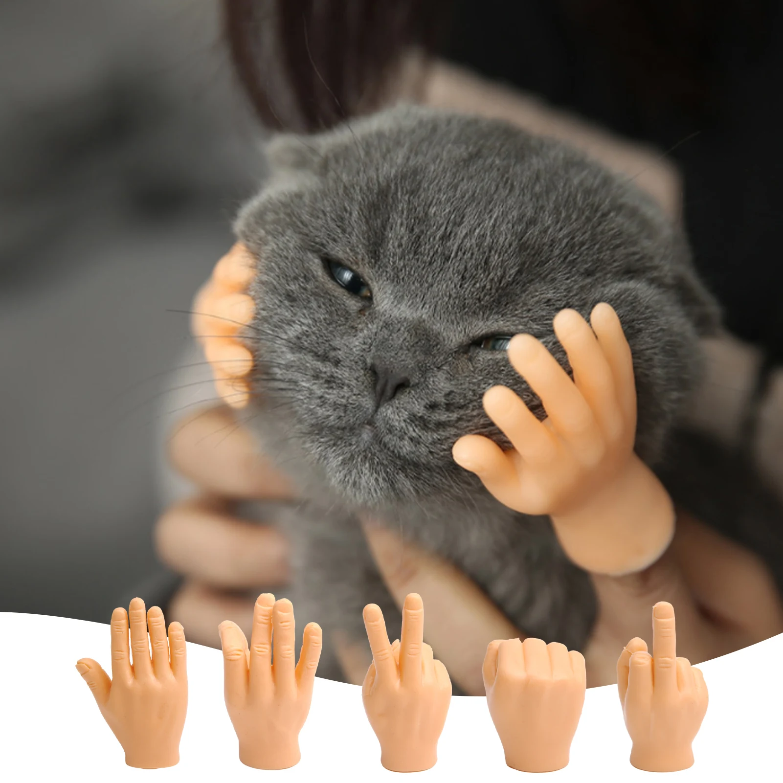 

New Cat Toys Creative Finger Massager Toy For Pet Cat Little Hand Model Massage Tease Kitten Product Cat Supplies Pet Product