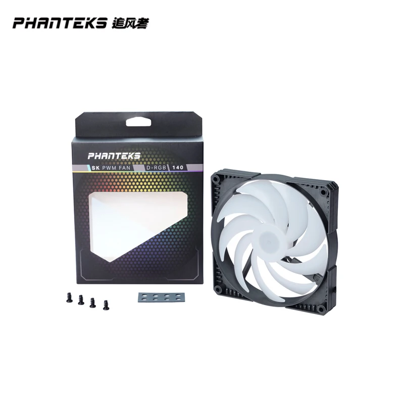 Phanteks SK140 DRGB PWM Fan 3Pack 14 см 5V 3Pin вентилятор высокий воздушный поток девять лопастей