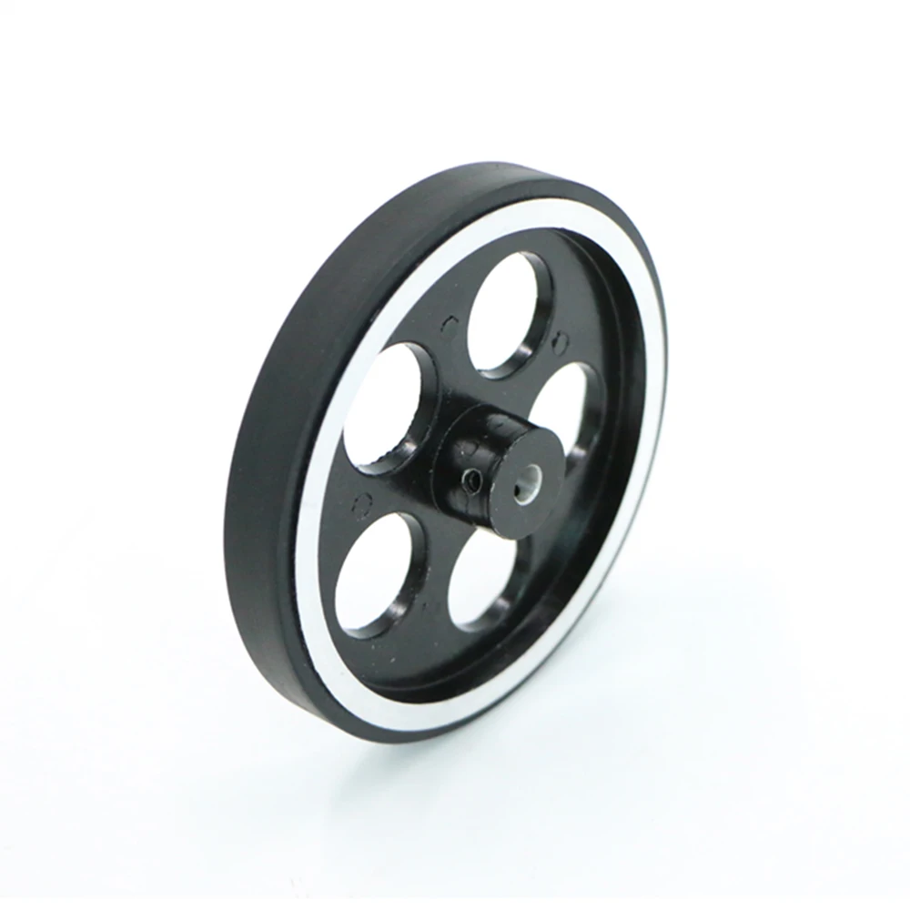 

Driving wheels Metal load-bearing wheels Smart car robot metal driving wheels Aluminum alloy rubber tires