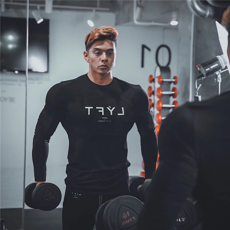 LYFT2020 мужская хлопковая Футболка с рукавами для тренажерного зала в виде майки