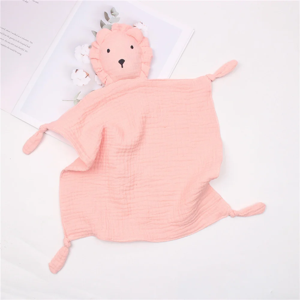 

Infant Burp Cloth Baby Saliva Towel Cute Sleeping Dolls Toy Newborn Baby Towel Soft Cotton Gauze Comforting Toy