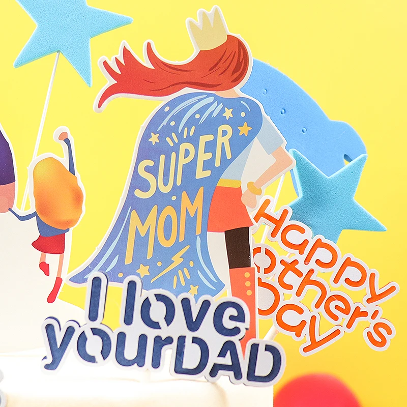Cakelove креативный торт супер мама и папа Topper Happy Mother &amp Father Day Вечерние Декорации