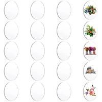 20 pieces home decor crafts water resistant thick clear acrylic sheet circle transparent round shape