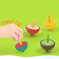 new style toy spinning cute fruit small top parent child interaction children s educational toys wholesale
