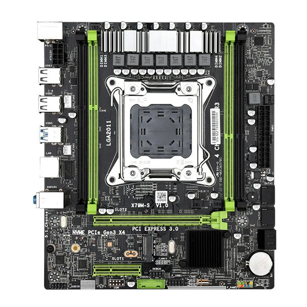 

Набор материнской платы X79 M-S 2,0 с процессором Intel Xeon E5 2640 V2 4*4 Гб = 16 ГБ DDR3 1600 МГц ECC/REG RAM M.2 SSD 8 ядер 16 потоков