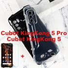 Прозрачный чехол для телефона для Cubot KingKong 5 Pro мягкий чехол из ТПУ с крышкой Coque закаленное Стекло для Cubot KingKong 5 Pro Чехол стекло