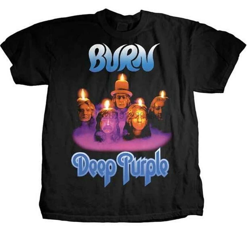 Ярко-фиолетовая футболка с надписью Burn |