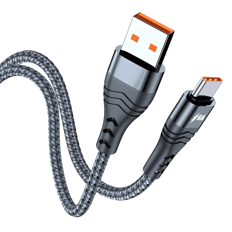 6A 66W USB Type C Cable PD Fast Charger Cord For Huawei Mate 40 Pro 5A Type-c Xiaomi POCO X3 M3 Samsung OPPO 1/2/3M | Мобильные