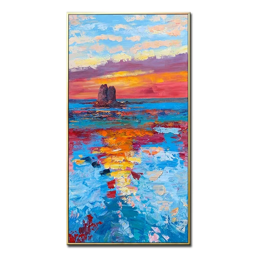 

Stone Sea View New Arrival Handmade Oil Painting Art Canvas Wall Art Oil Paintings Wall Picture For Home Decor Wall Art Picture