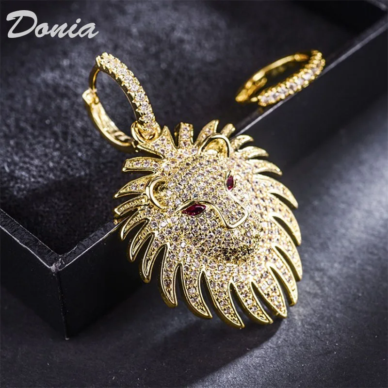 Ювелирные изделия Donia новые индивидуальные серьги micro-set AAA циркониевые женские