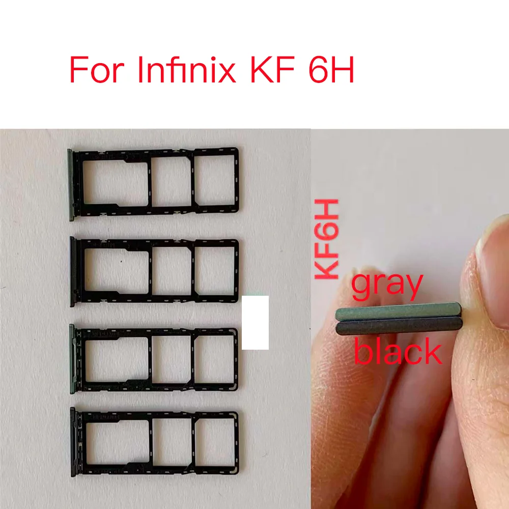 Накладка для телефона Infinix KF6H KF 6H, оригинальный держатель SIM-карты и Micro SD-карты, 10 штук.