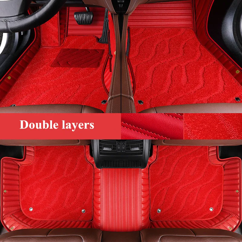 

High quality! Custom special car floor mats for Toyota C-HR 2021 waterproof rugs durable double layers carpets for CHR 2020-2017