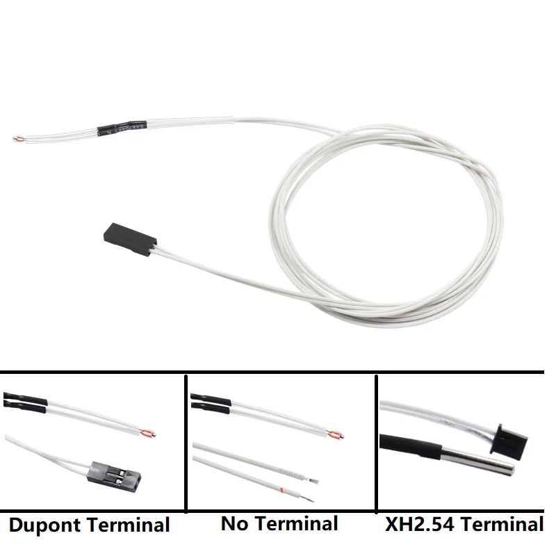 

MEGA 100K ohm NTC 3950 Thermistors Sensors with 24# 28# Cable Dupont Head XH2.54 Terminal 3D Printers Parts For Extrusion Part