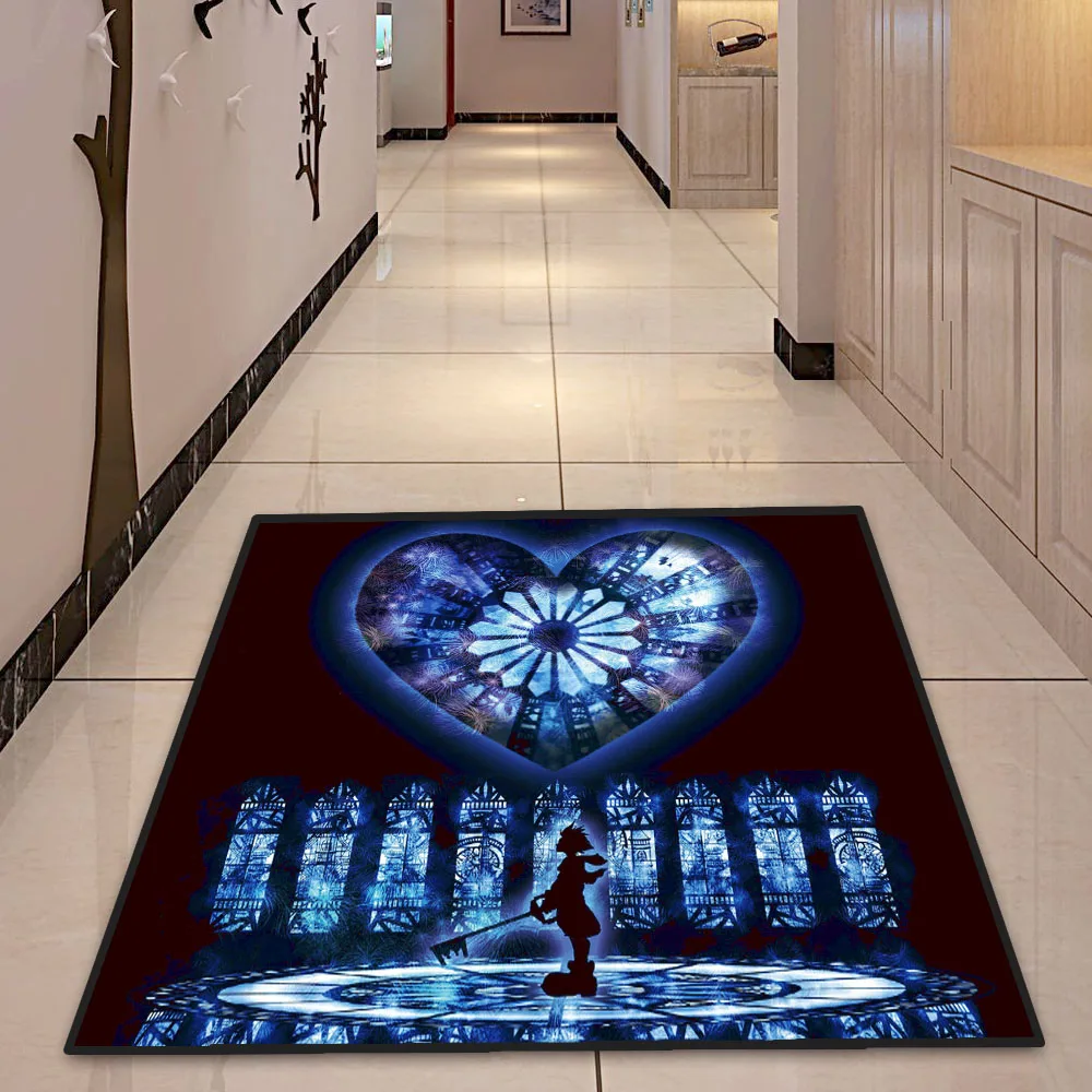 Круглый коврик Kingdom с сердечками стеклянный круглый напольный ковер для дома