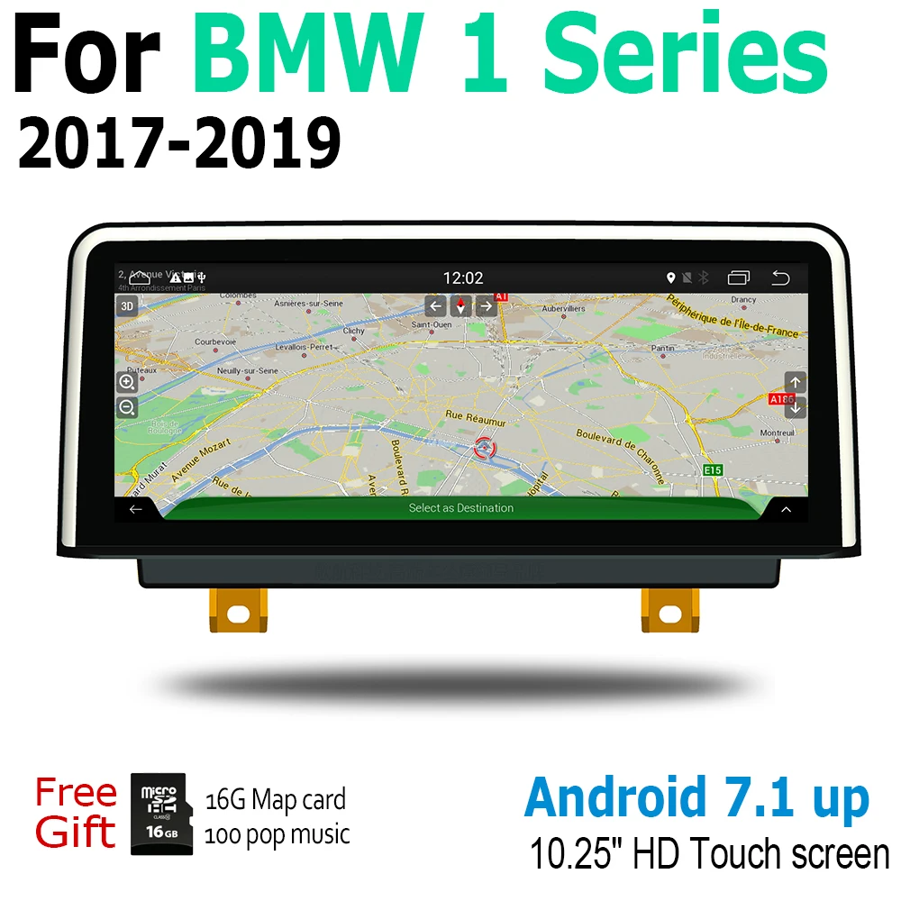 10 25 &quotAndroid автомобильный мультимедийный плеер для BMW 1 серии 2017 ~ 2019 EVO навигация Navi