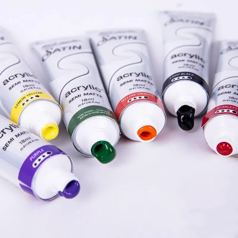 8 цветов металлическая перламутровая цветная профессиональная акриловая краска