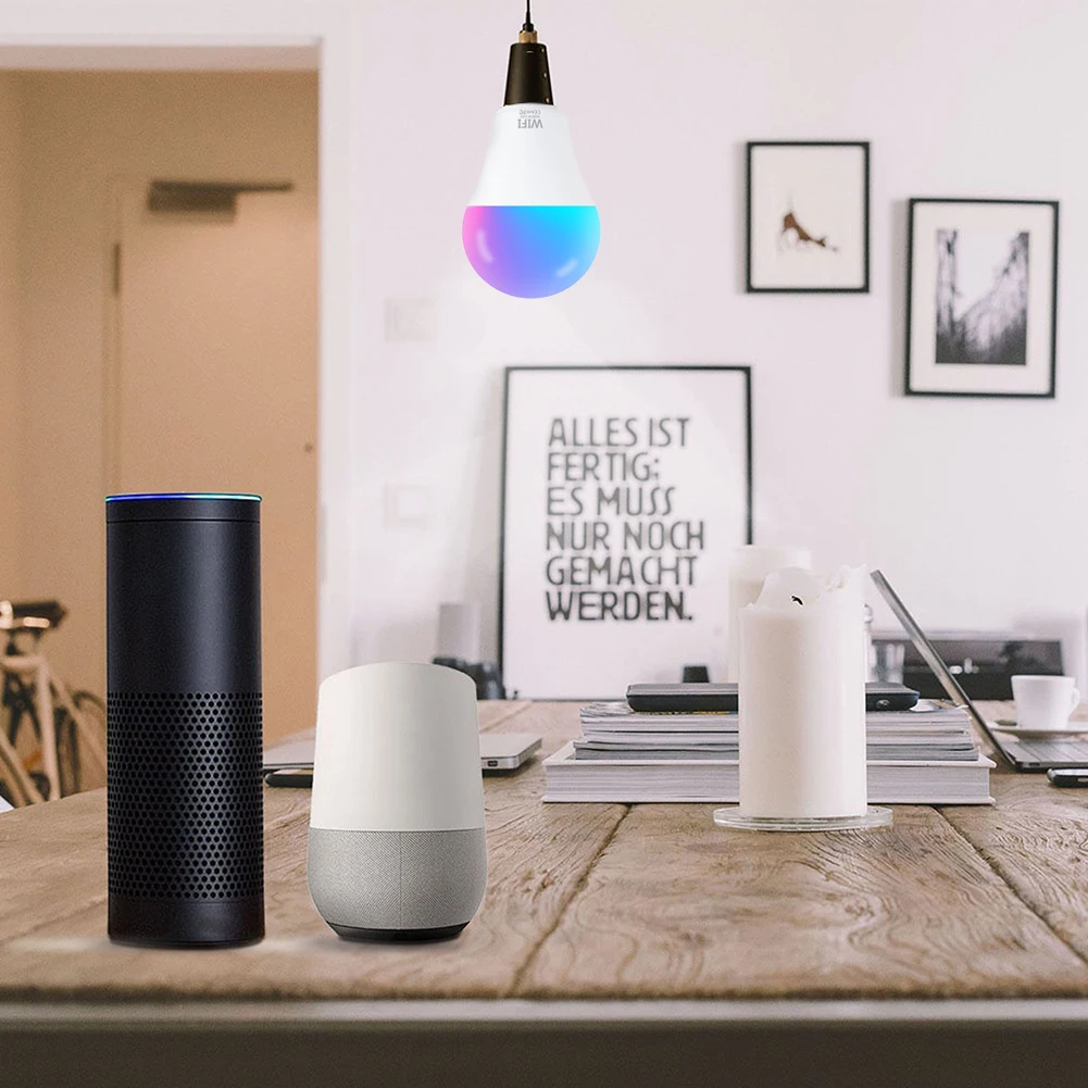 

Умная светодиодсветодиодный лампа с Wi-Fi, 15 Вт