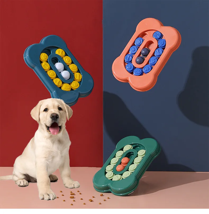 

Pet Supplies Dog Toy Bone Track Foraging Plate Dog Eating Interactive Anti-choking Slow Food Dog Bowl,PP Material Dog Toy Bowl