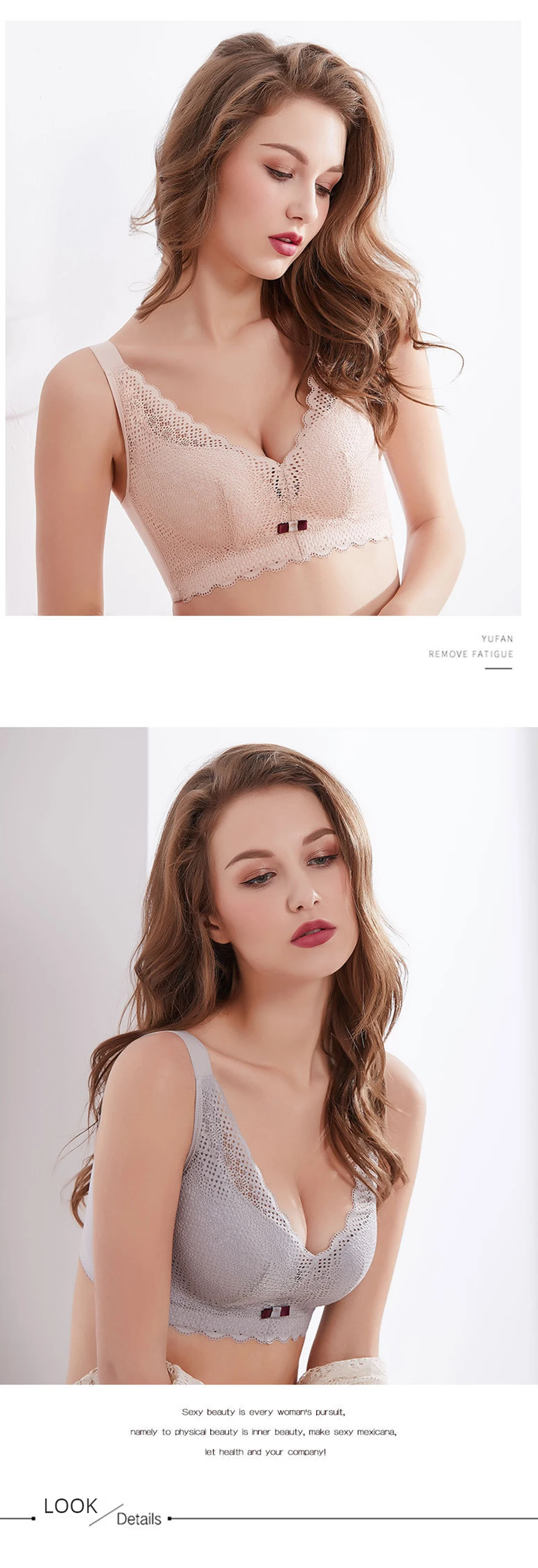 Женские бюстгальтеры без косточек FallSweet, кружевное женское белье с тонкой чашечкой, бюстгальтеры больших размеров
