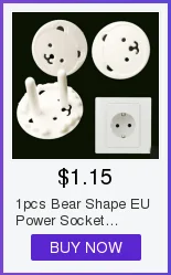 Утолщенная круглая головка Baby Bear EU розетка электрическая розетка для детей защита от ударов Крышка Штепсельной Вилки J75