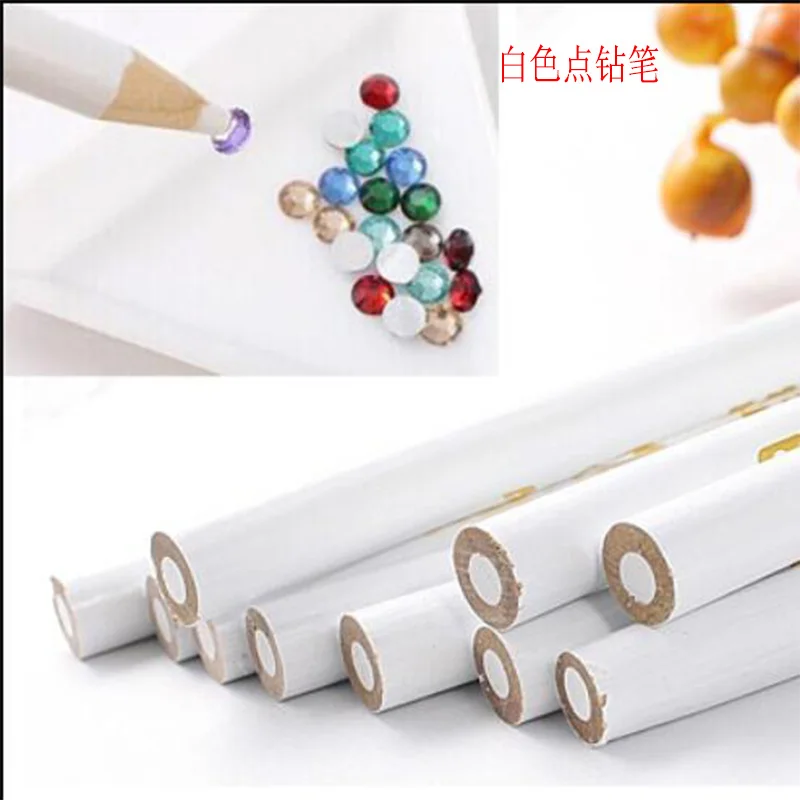 3pcs nail pen Новая мода! Смешанные размеры, SS6-SS30, 1000 шт., белый опал, высокое качество, горячая фиксация, стразы AAA, кристалл и камень для одежды - Цвет: 3pcs nail pen