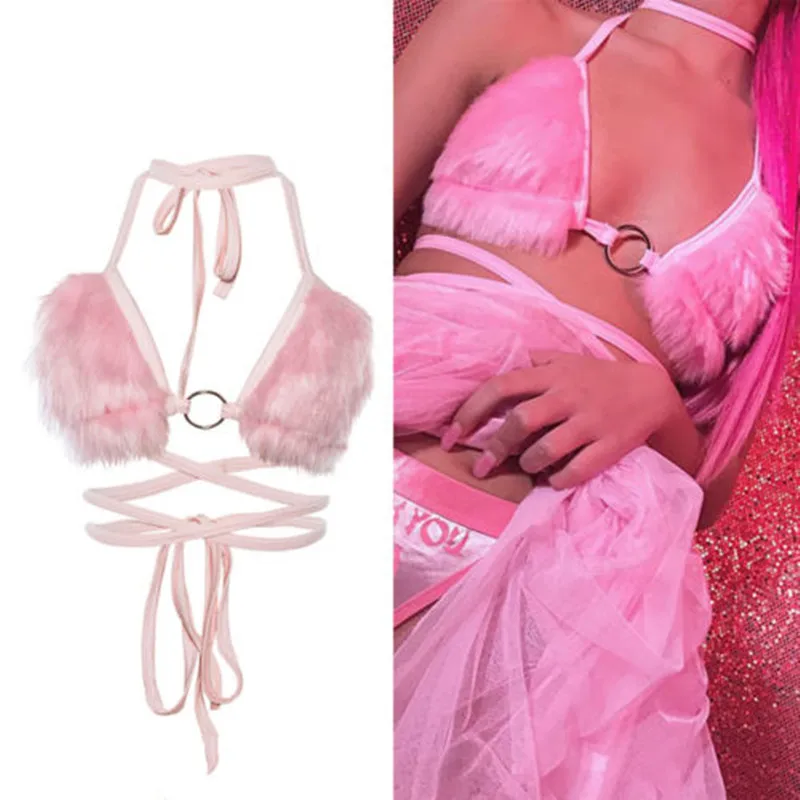 Сексуальный женский эротический бандажный бюстгальтер пуш-ап женское нижнее