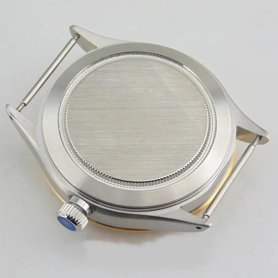 

Mens Gold Watch Case41mm Pvd 316L S Steel Fit DG2813 /3804 Miyota 8215 /8205 Series Of Movements For Mechanical Wristwatches