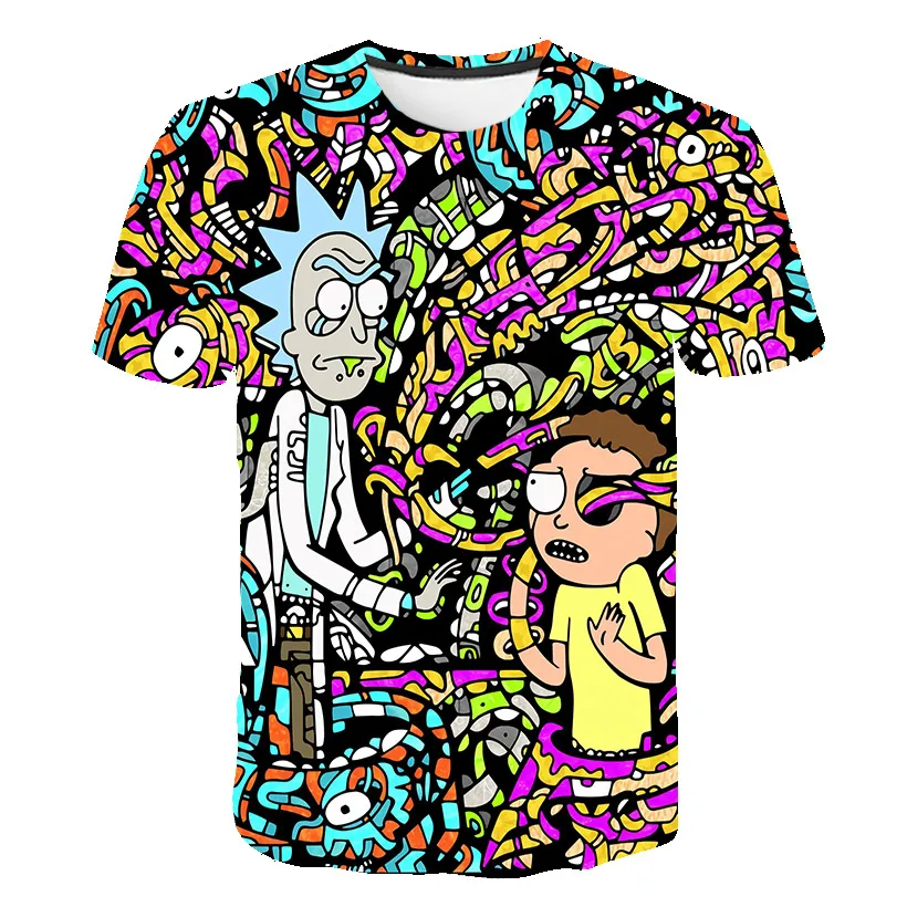 Высокое качество, футболка с Мужская 3D футболка Rick and marty By Jm2, летняя футболка с аниме, футболки с короткими рукавами, топы с круглым вырезом, Прямая поставка - Цвет: 2457