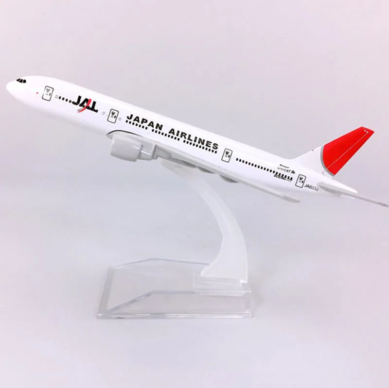 16 см 1:400 B777-200 модель JAL Япония авиакомпаний с сплав на основе самолет