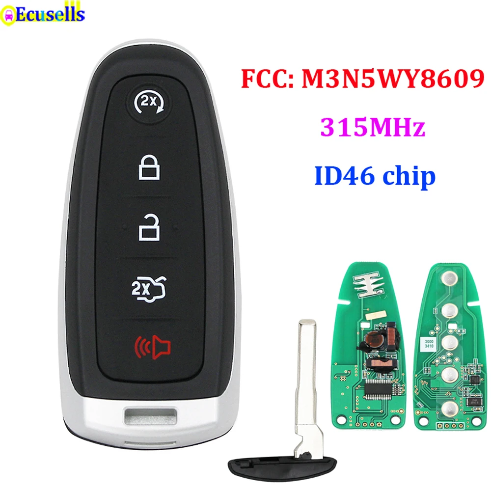 5 кнопки умный чехол с дистанционным управлением запуска Смарт Prox брелок для