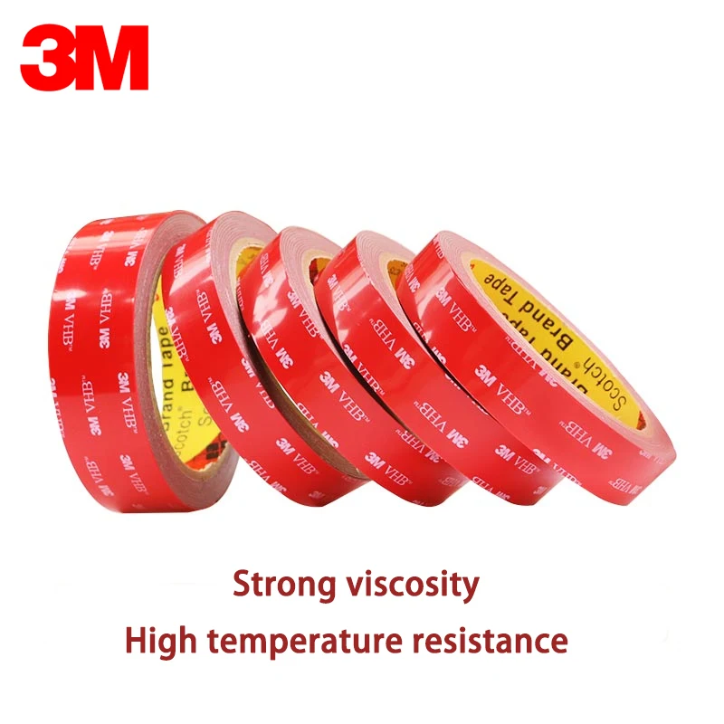 3M VHB Double Side Tape Super Strong High Temperature Gray Foam Adhesive Two Face For Car/Home Decor Wide 5-50mm Customized