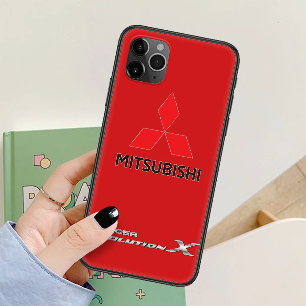 

Mitsubishi car Phone Case For Iphone 4 4s 5 5S SE 5C 6 6S 7 8 Plus X XS XR 11 12 Mini Pro Max 2020 black Prime 3D Hoesjes Pretty