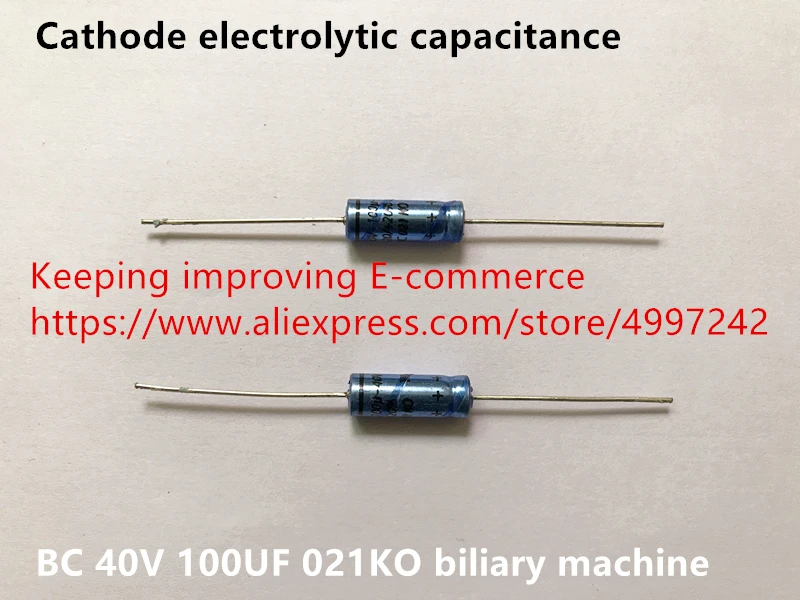 Оригинальная новая 100% Катодная электролитическая реакция емкости BC 40V 100 мкФ 021KO