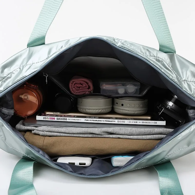 

Space Cotton Travel Bag Adjustable Fashion Cabin Tote Bag Handbag Carry On Luggage Waterproof Fitness Shoulder Bag For Women