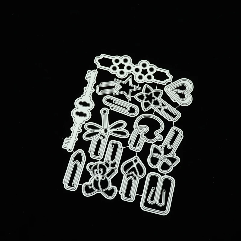 JC книга металлический зажим для бумаги Трафаретный вырубной штамп трафарет