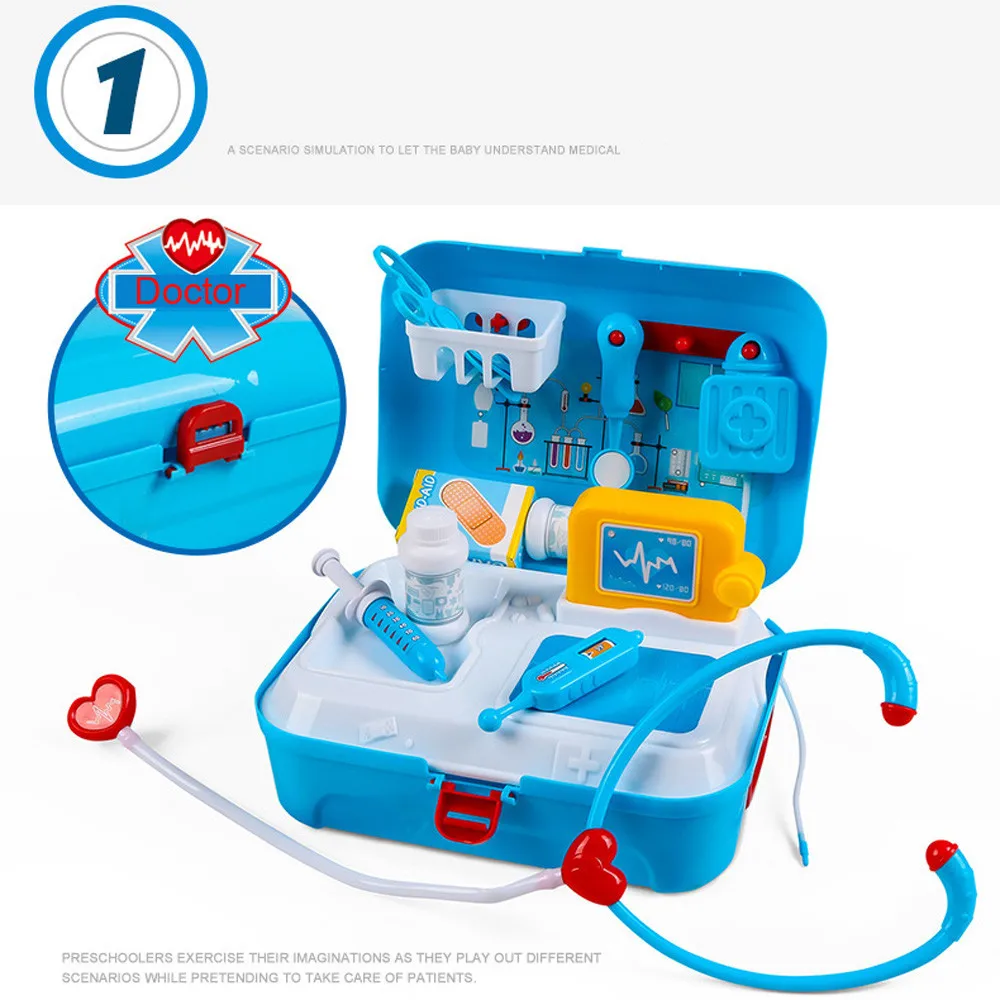 Медицинский Набор из 17 предметов набор для ролевых игр с врачом и медсестрами