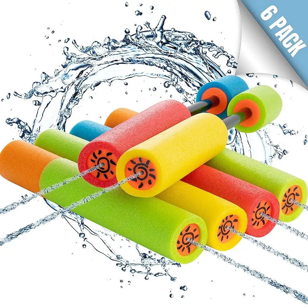 

Foam Noodle Squirt Water Shooter for Kids Adults – Summer Party Toys Outdoor Pool Toys for Beach Water Fights