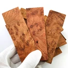 2 шт. бирманская груша желчная древесина для рукоятки ножа DIY Материалкусковая доска для дерева материал для рукоятки ножа 120x40x8 мм