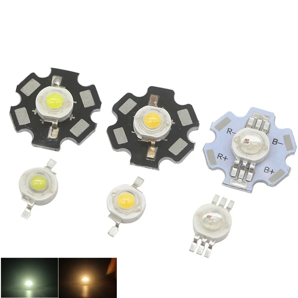 Светодиодный светодиодный чип высокой мощности 10 шт. 1 Вт 3 теплый