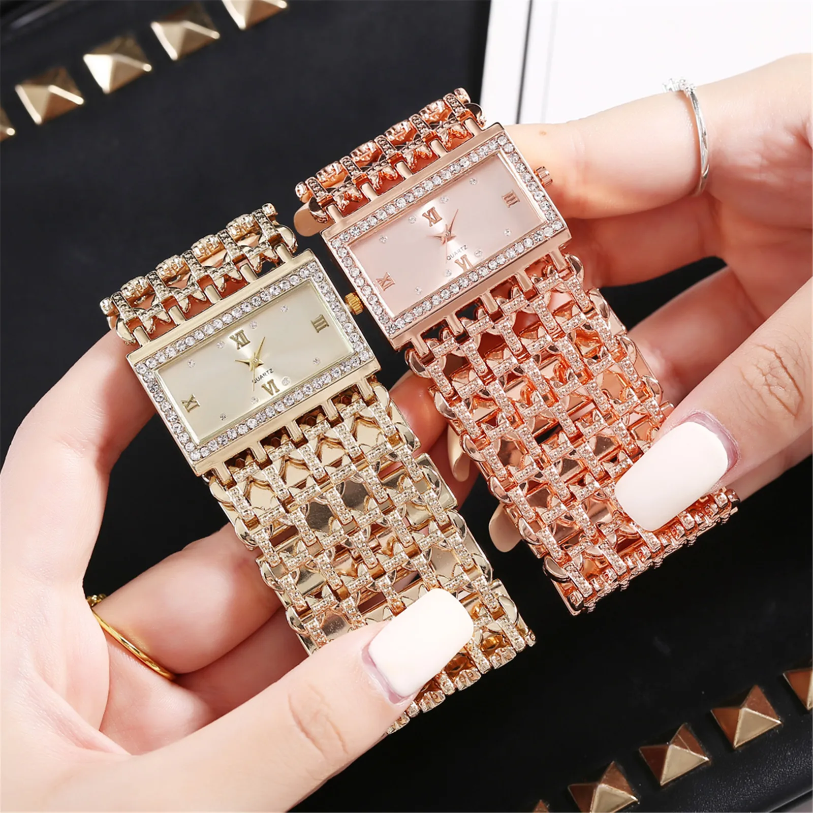 

Women Watch Simple Design 2021 New Fashion Casual Watch Stainless Steel Casual Dress Wrist Crystal Jewelry Valentine's Day Gifts