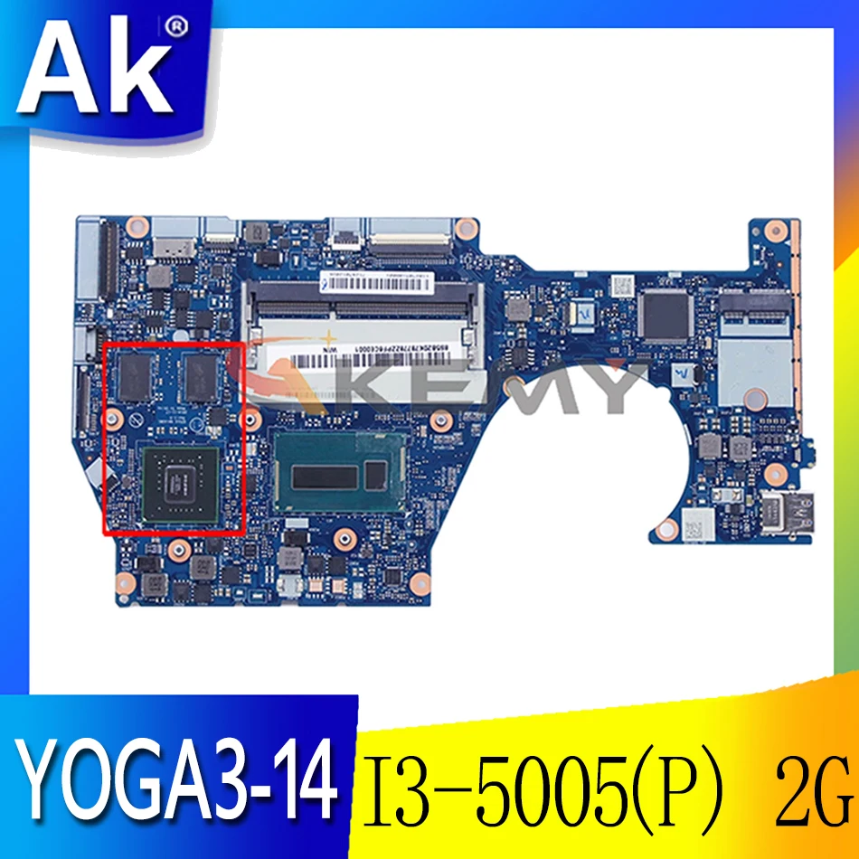 

For lenovo YOGA3-14 notebook motherboard I3-5005(P) 2G number NM-A381 FRU 5B20K78778 5B20K78775