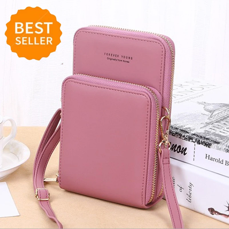 Новинка женский маленький кошелек через плечо для мобильного телефона мини