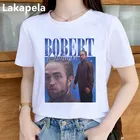 Футболка Роберт Паттинсон со стоячим мемом, Женская Повседневная футболка с принтом, с круглым вырезом, с коротким рукавом, Прямая поставка