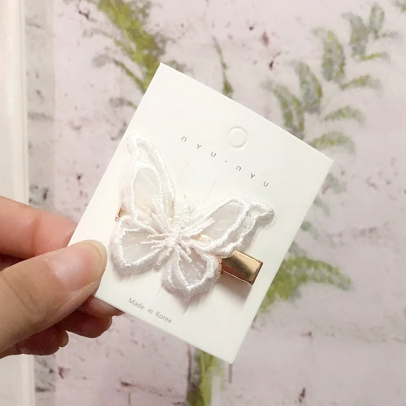 3d с соской клип платье вышивкой принтом в виде бабочки ветра заколки для волос