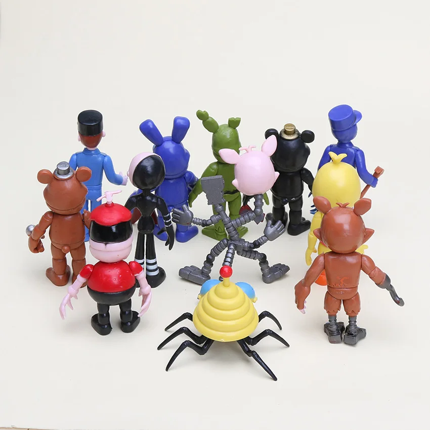 12 шт./компл. фигурка Фредди фотокси медведь фазбер кукла ПВХ экшн фигурки