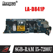 LA-D841P Laptop motherboard For DELL XPS-13 9350 original mainboard 8GB-RAM I5-7200U