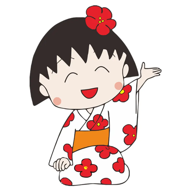 

Cute Chi-bi Maruko Iron-on Transfers Patch For Girl's Clothing Thermoadhesive Vinyl Stickers For Fabric Applications Logo Badge